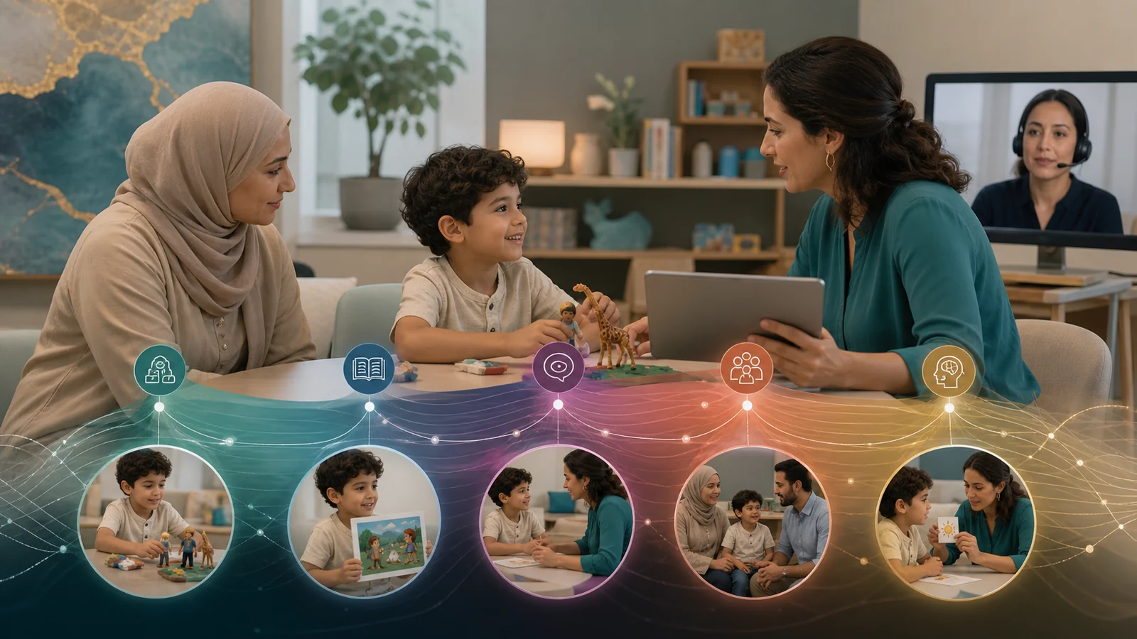 A multilingual speech-language assessment combining family history, play samples, and interpreter support